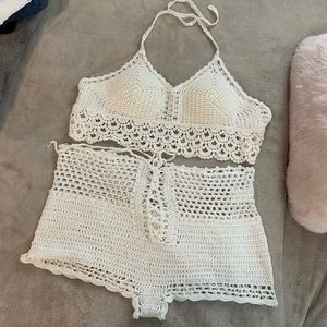 2 piece bikini cover up